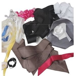 LOT of 17 Ribbons Luxe Various colors & types FABRIC, preloved Gift Box Crafting